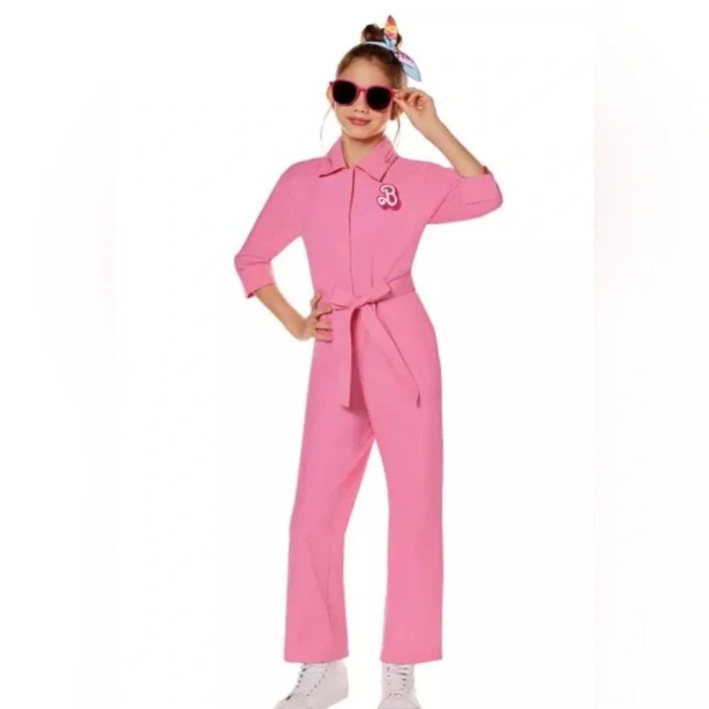 Pink Kid’s Barbie Jumpsuit